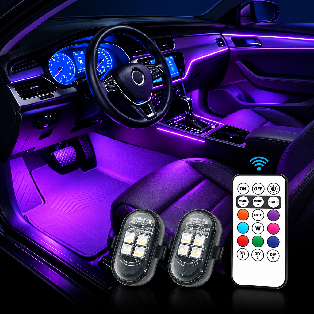 Car LED Light with 8 Colors