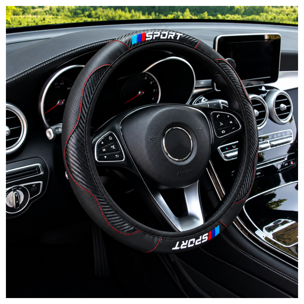 SPORT Carbon Fiber Steering Wheel Cover