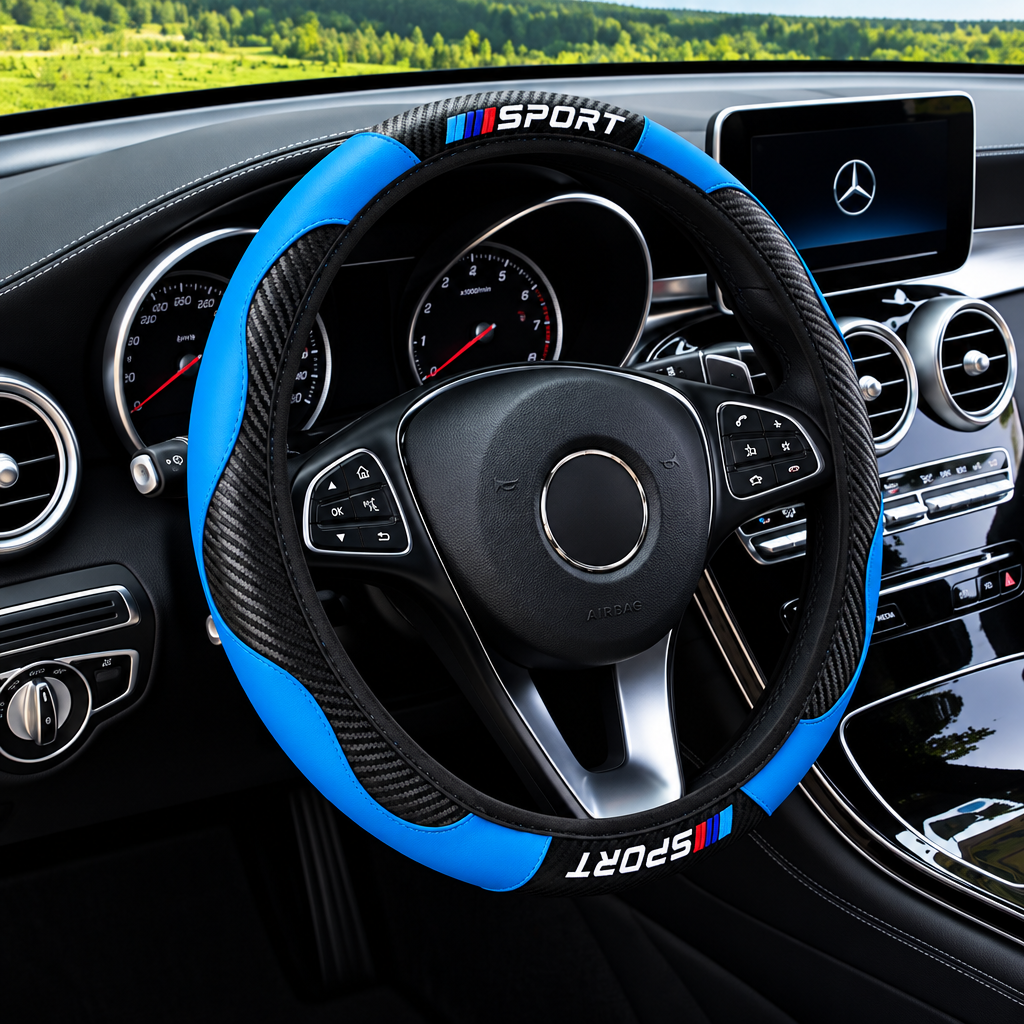 SPORT Carbon Fiber Steering Wheel Cover
