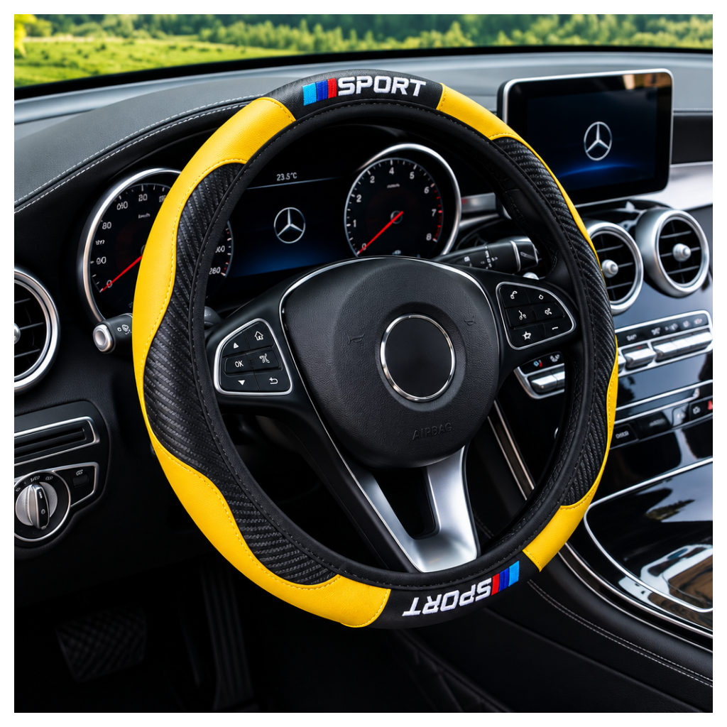 SPORT Carbon Fiber Steering Wheel Cover