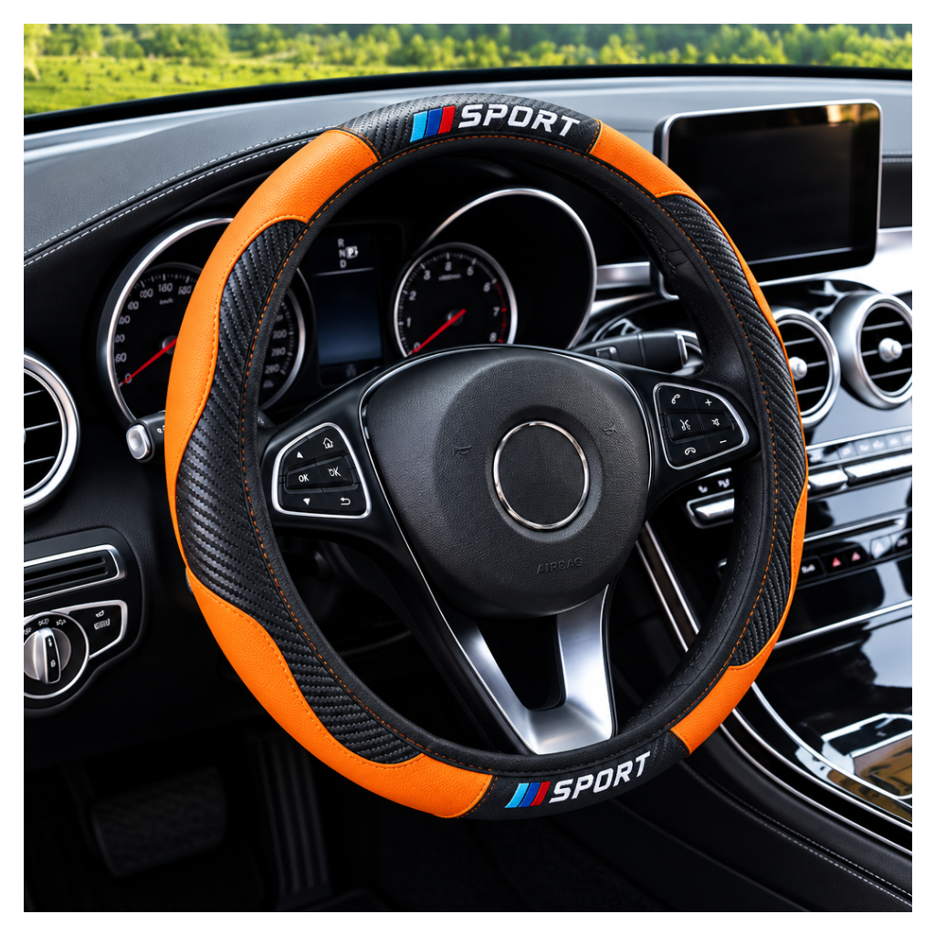 SPORT Carbon Fiber Steering Wheel Cover