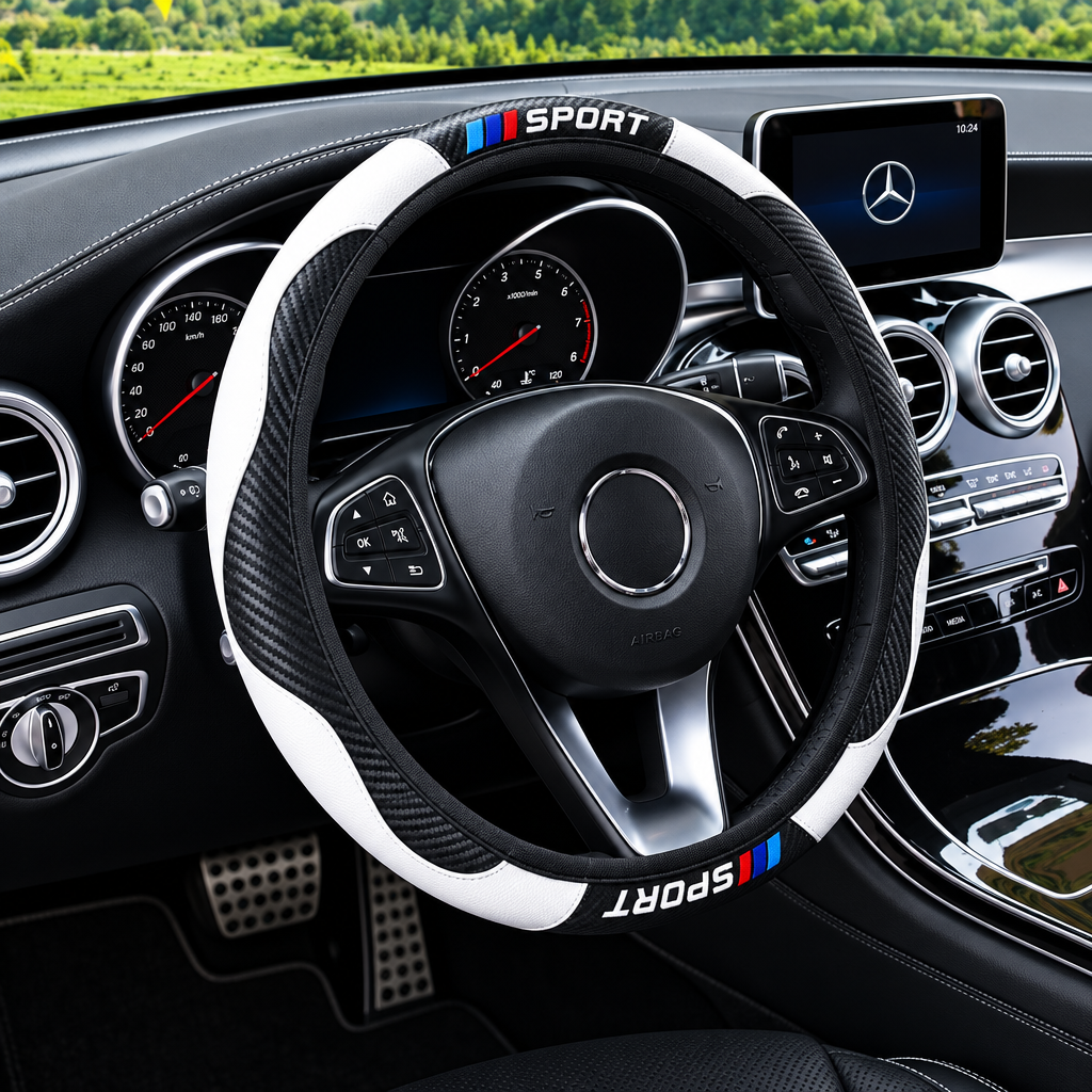SPORT Carbon Fiber Steering Wheel Cover