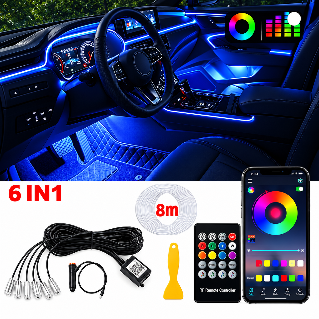 Neon Glow™ RGB Fiber Lights