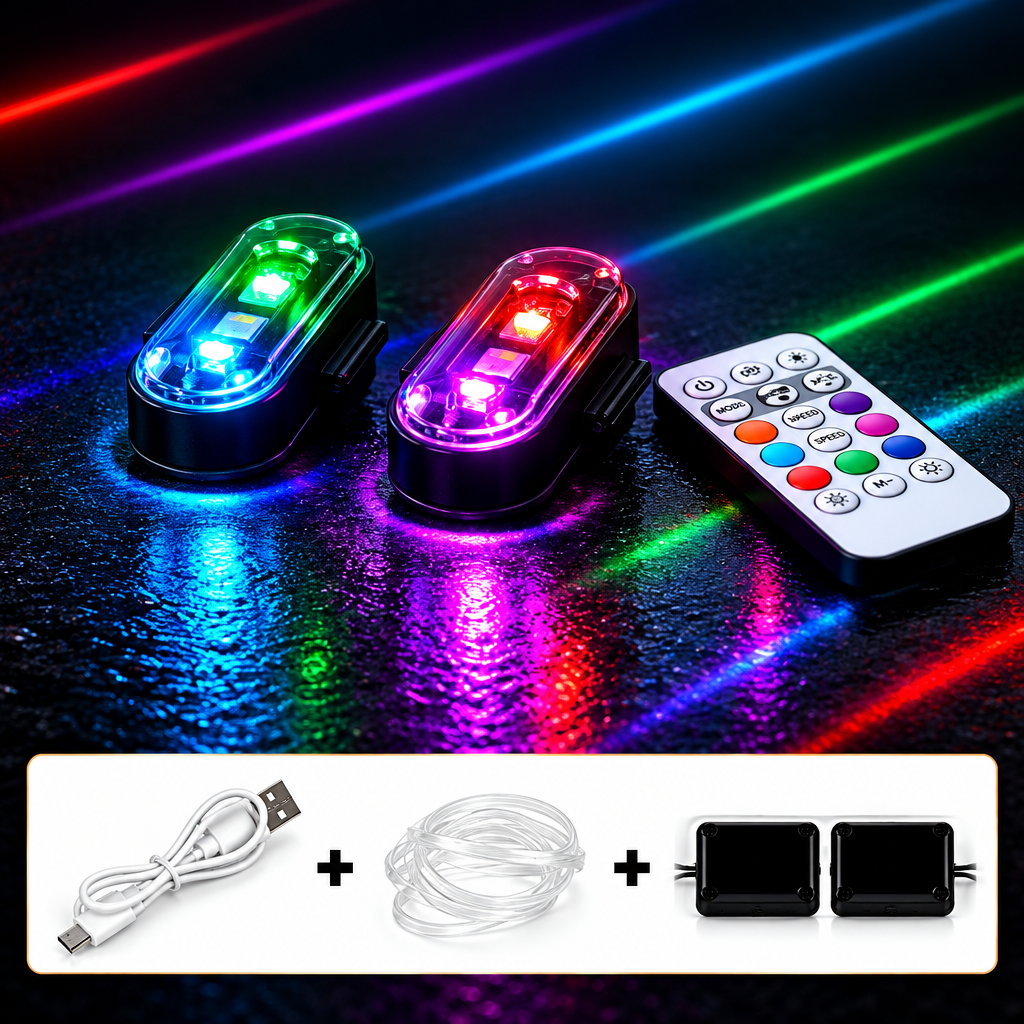 Car LED Light with 8 Colors